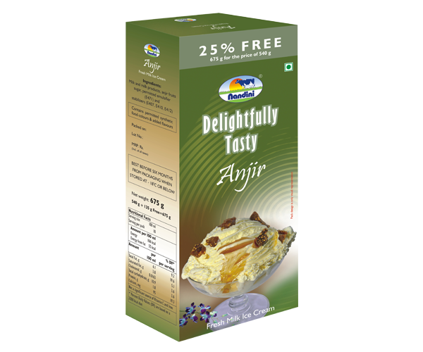 Family Pack Fresh Milk Ice Cream - Anjir
