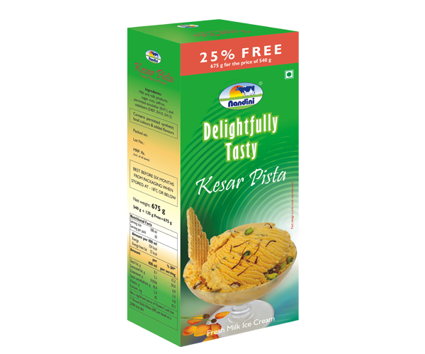 Family Pack Fresh Milk Ice Cream – Kesar Pista