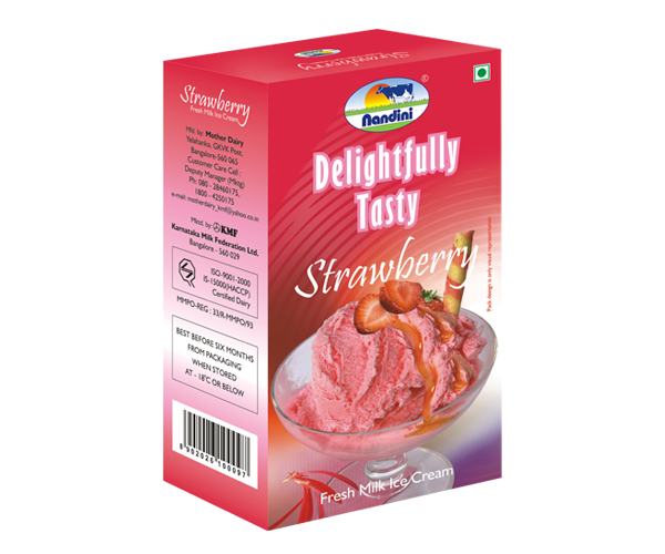 Family Pack Fresh Milk Ice Cream - Strawberry